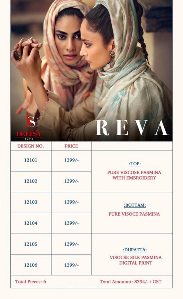 Deepsy Reva Winter Wear Pashmina Embroidery Dress material Collection